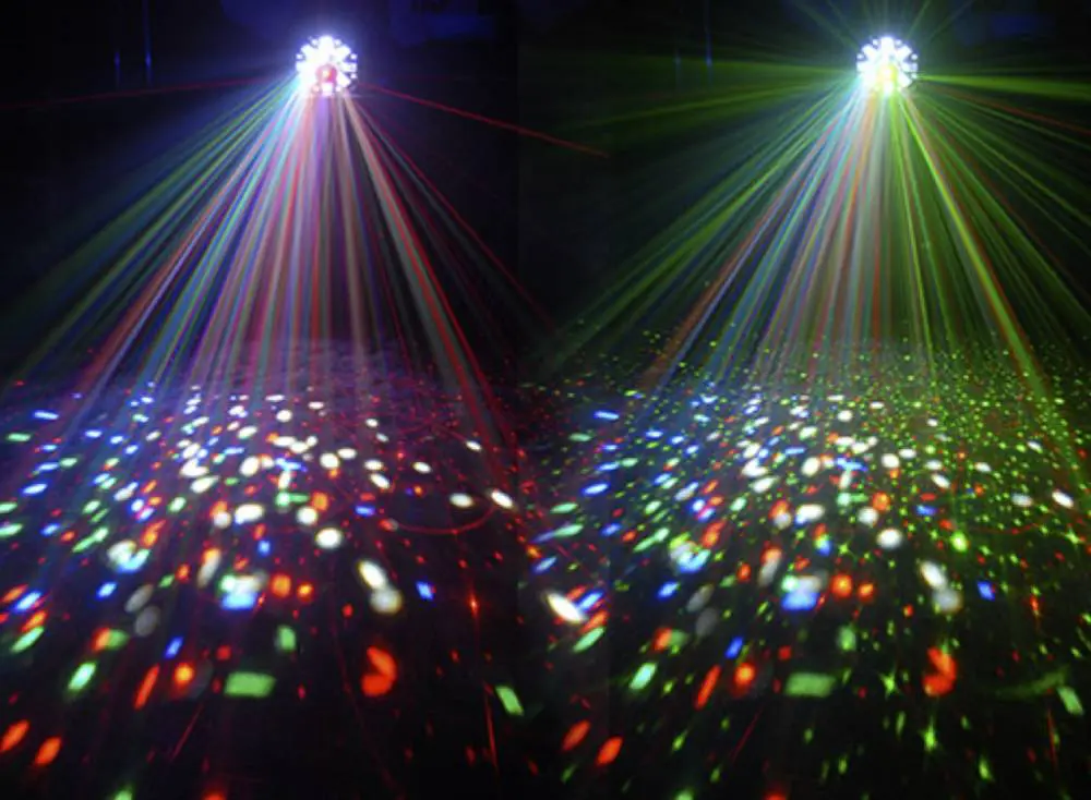 Colorful laser dance lighting