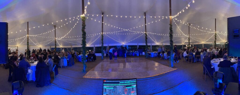 Ranch wedding | Home wedding | Large wedding tent | tent rentals | wedding rentals | wedding DJs in Hollister, CA | Hollister wedding DJ