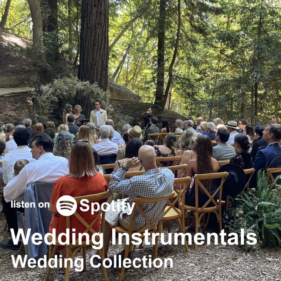 Wedding ceremony Instrumentals music playlists on central coast wedding DJ Justin Warwick's website. The best wedding DJ in Monterey, California