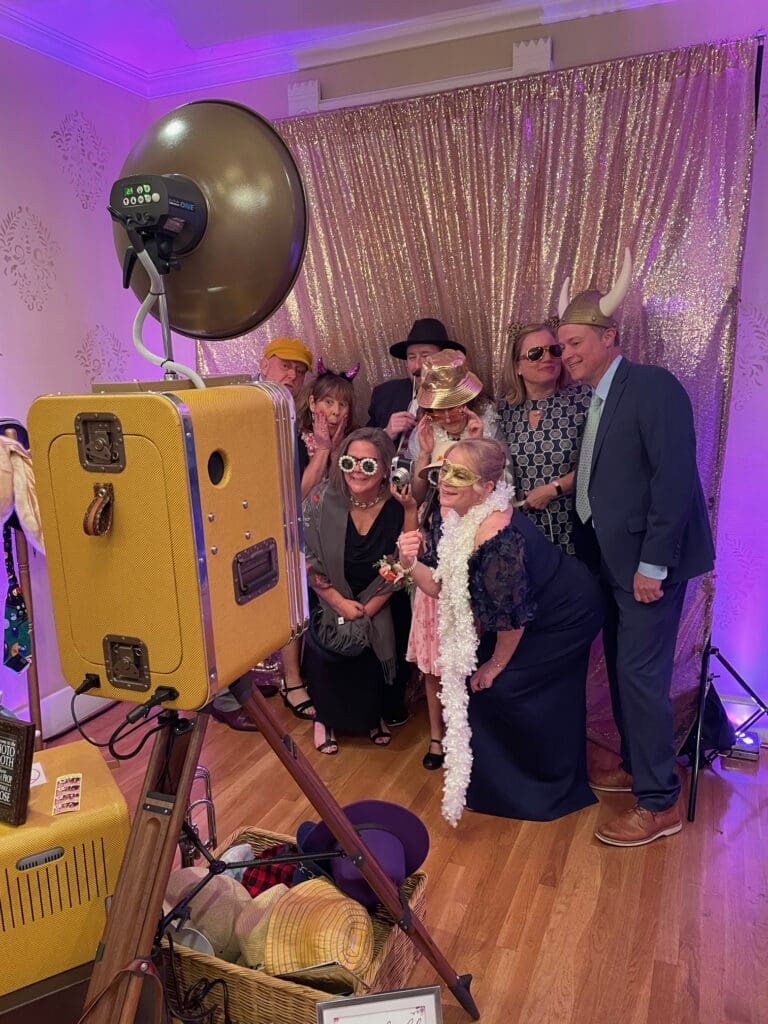 Icebreaker Photo Booth patrons at the Perry House in Monterey, CA.