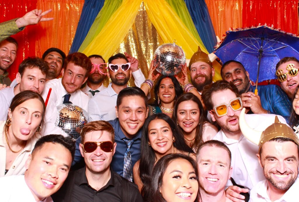 Awesome Sauce wedding photo booth rental at Indian-fusion wedding in Monterey, California.
