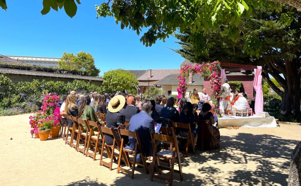 The Barns at Cooper Molera in downtown Monterey, California. Monterey wedding DJ Justin Warwick of DJ Enterprises Mobile Disc Jockey. Rustic Barn Wedding Venue | Monterey wedding venues | wedding DJs in Monterey, CA | The best local wedding DJ in Monterey | destination wedding DJ | the Barns at Cooper Molera wedding DJ | preferred vendors Barns at Cooper Molera