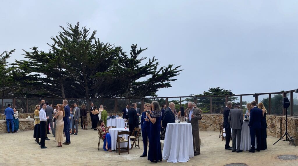 Cocktails @ the fire pit patio, Asilomar Conference Grounds