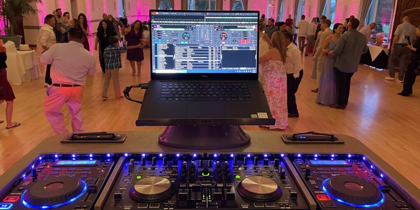DJ Enterprises Mobile Disc Jockey Supreme Sound System | Monterey California Wedding DJs | Pink Up-lighting | DJ sound system | Local wedding DJs in Monterey CA