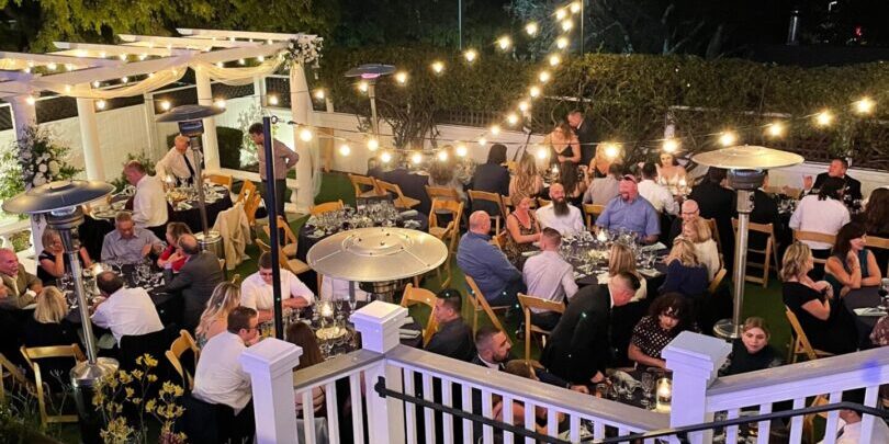 Wedding reception at the Perry House in Monterey California